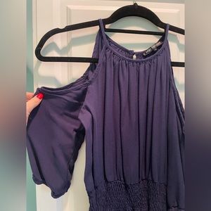 Miss Behave Girls Carly Dress in Navy